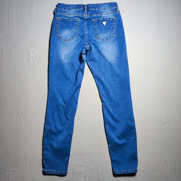 Guess Jeans high-waist skinny Tahiana fit women's size 29 denim blue stretch - Picture 3 of 16